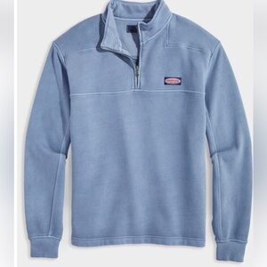 Vineyard vines Blue Quarter-Zip Pullover surf terry shep shirt